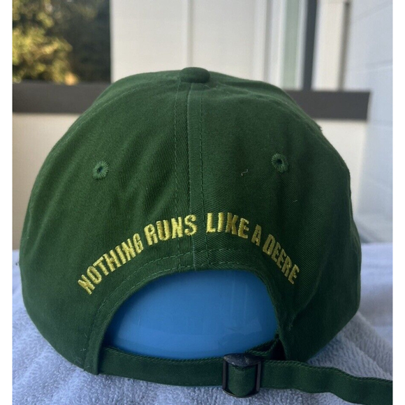 JOHN DEERE HAT BASEBALL CAP GREEN VERY GOOD CONDITION - Picture 3 of 4